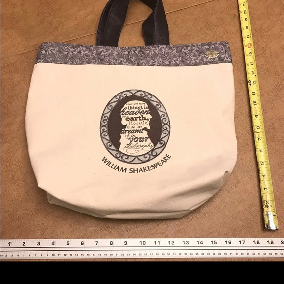 Hand Crafted Handbags - NWT Handmade and embroidered Shakespeare tote